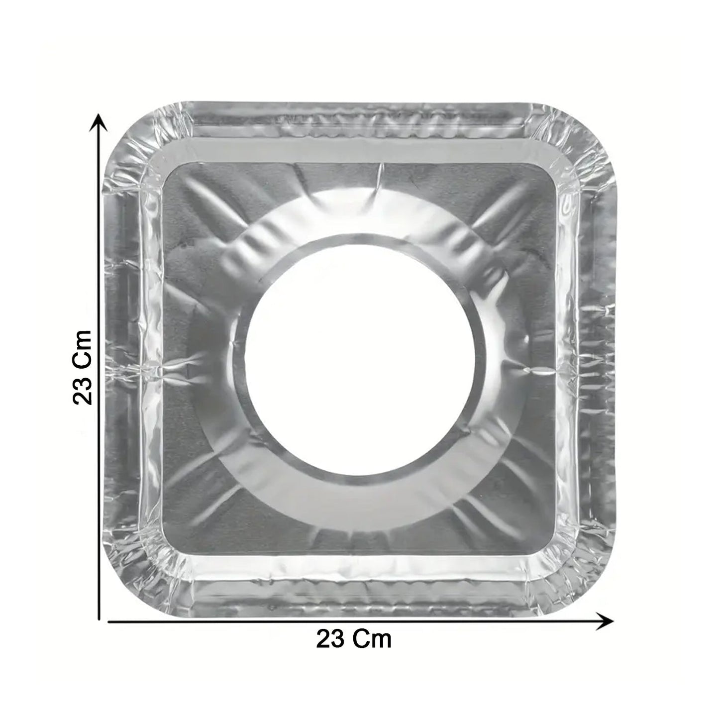 Aluminum Gas Stove Burner Protector Covers (10 Pc / 23x23 cm)