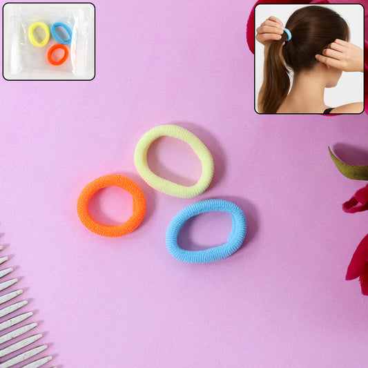 Seamless Soft Hair Elastics - (3 Pc / Set)