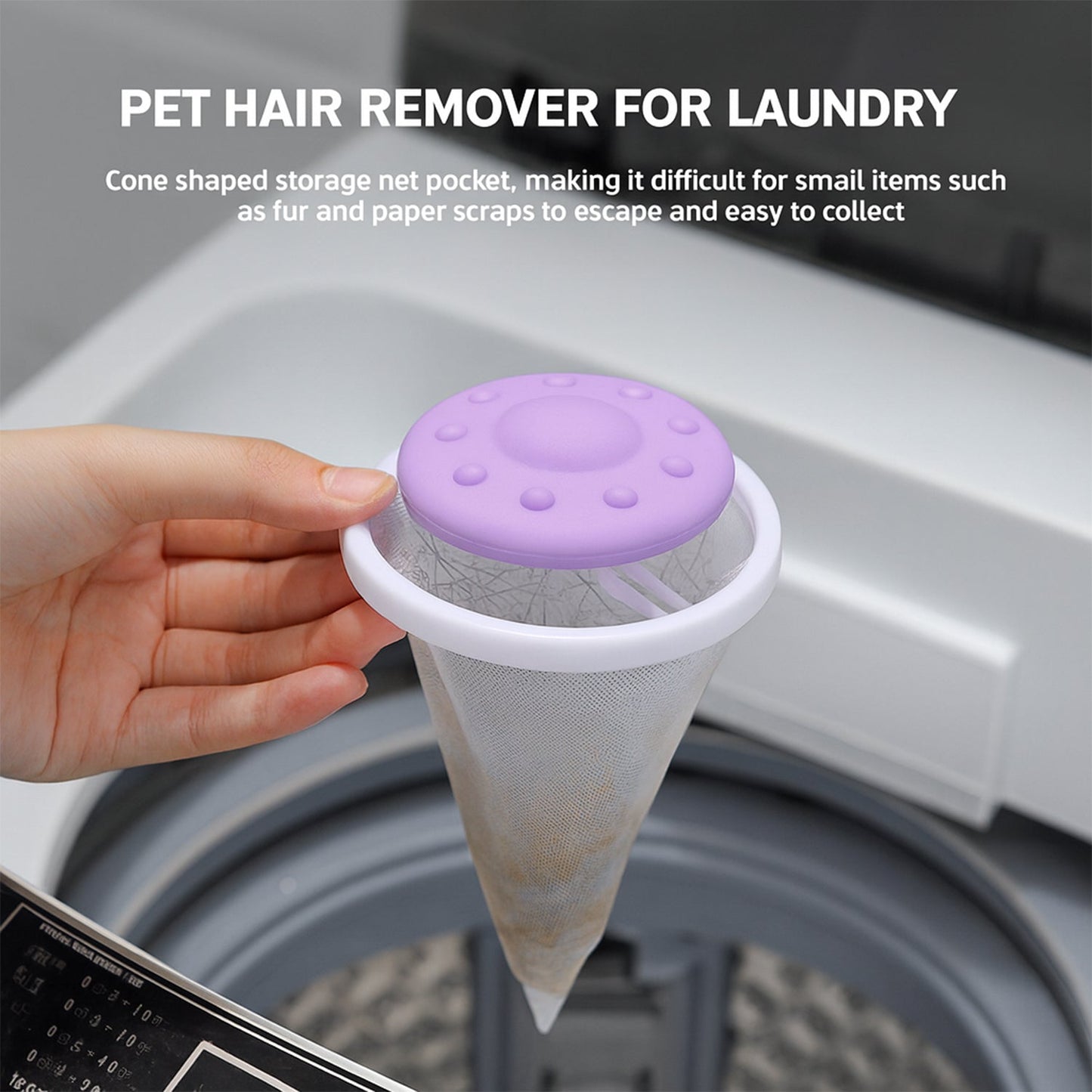 Floating Washing Machine Lint Mesh Filter Bag (1 Pc)