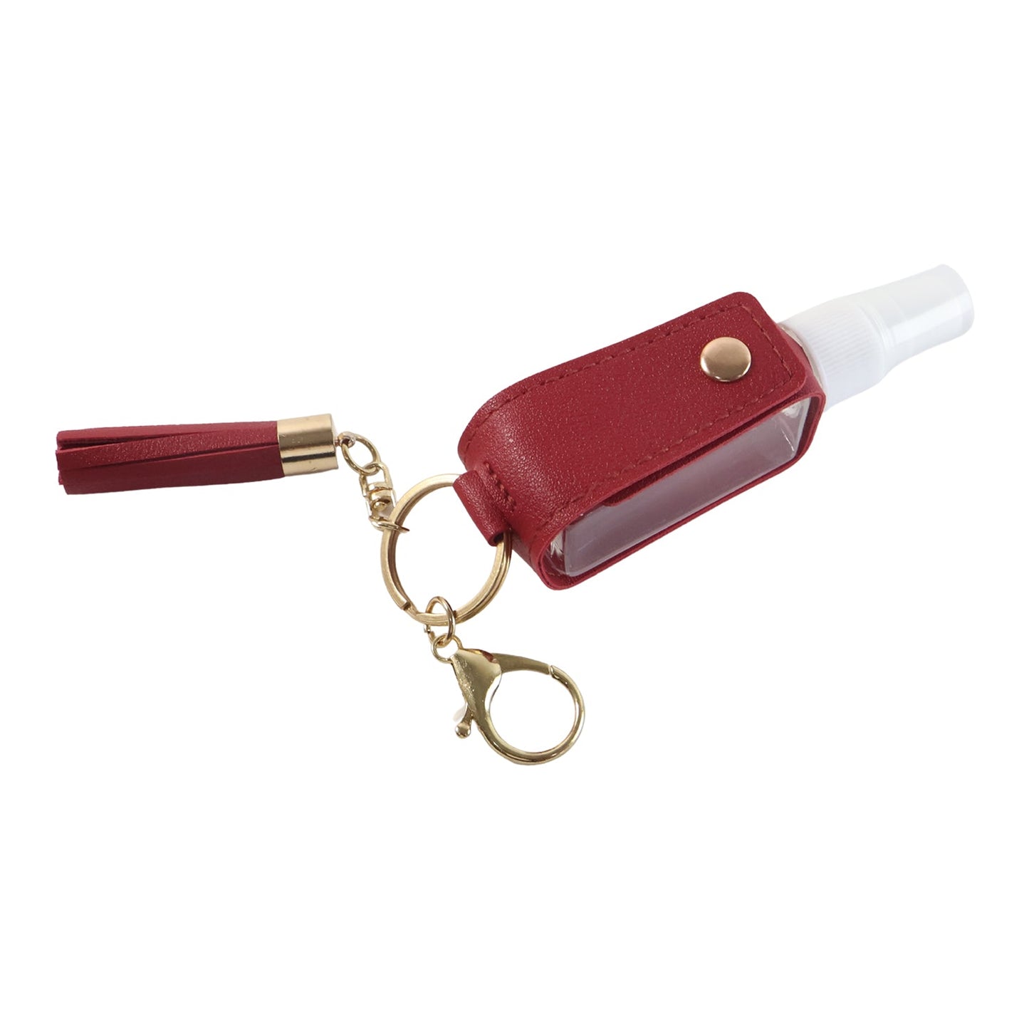 Portable Hand Sanitizer Holder Keychain with Tassel (1 Pc)