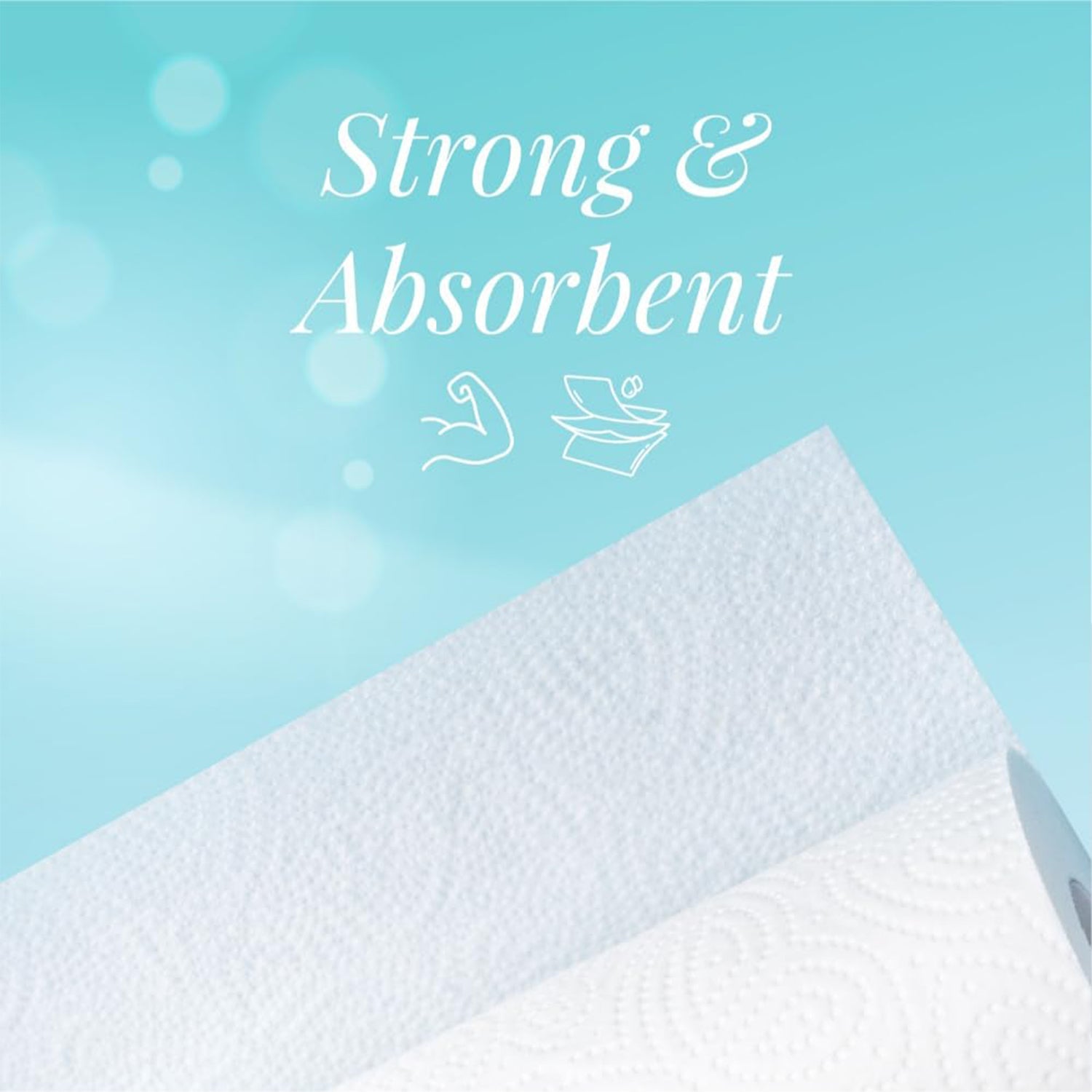 Freshee Super-Absorbent Kitchen Roll 4-in-1 Paper Towels (4 Rolls Ã— 60 Sheets = 240 Sheets)