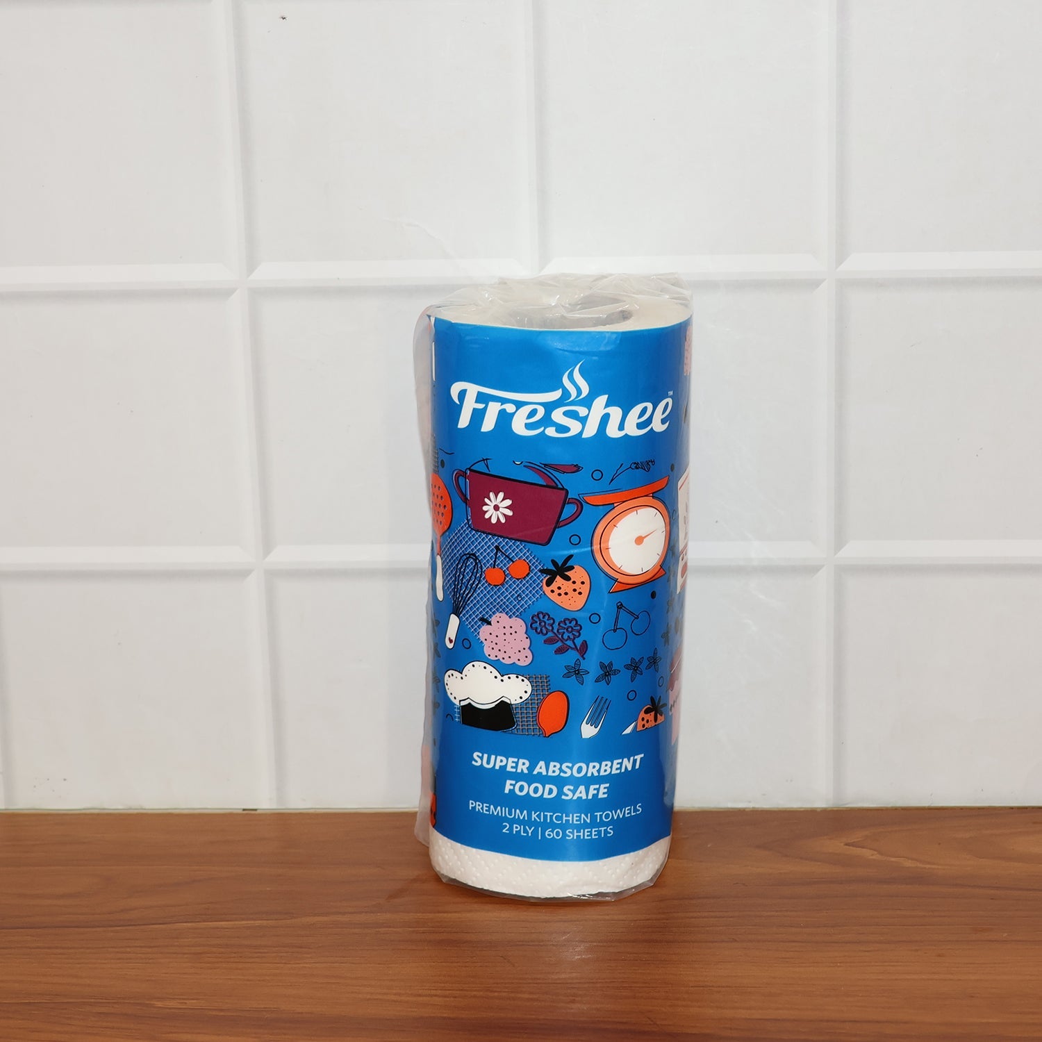 Freshee Kitchen Paper Towel Roll - 60 Sheets (21.5 Ã— 22 cm Each)