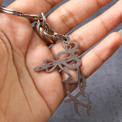 Auspicious Krishna Flute Style Metal Key Holder