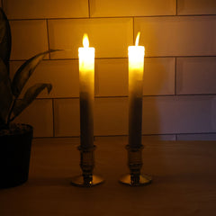 Set of 2 LED Flameless Taper Candles