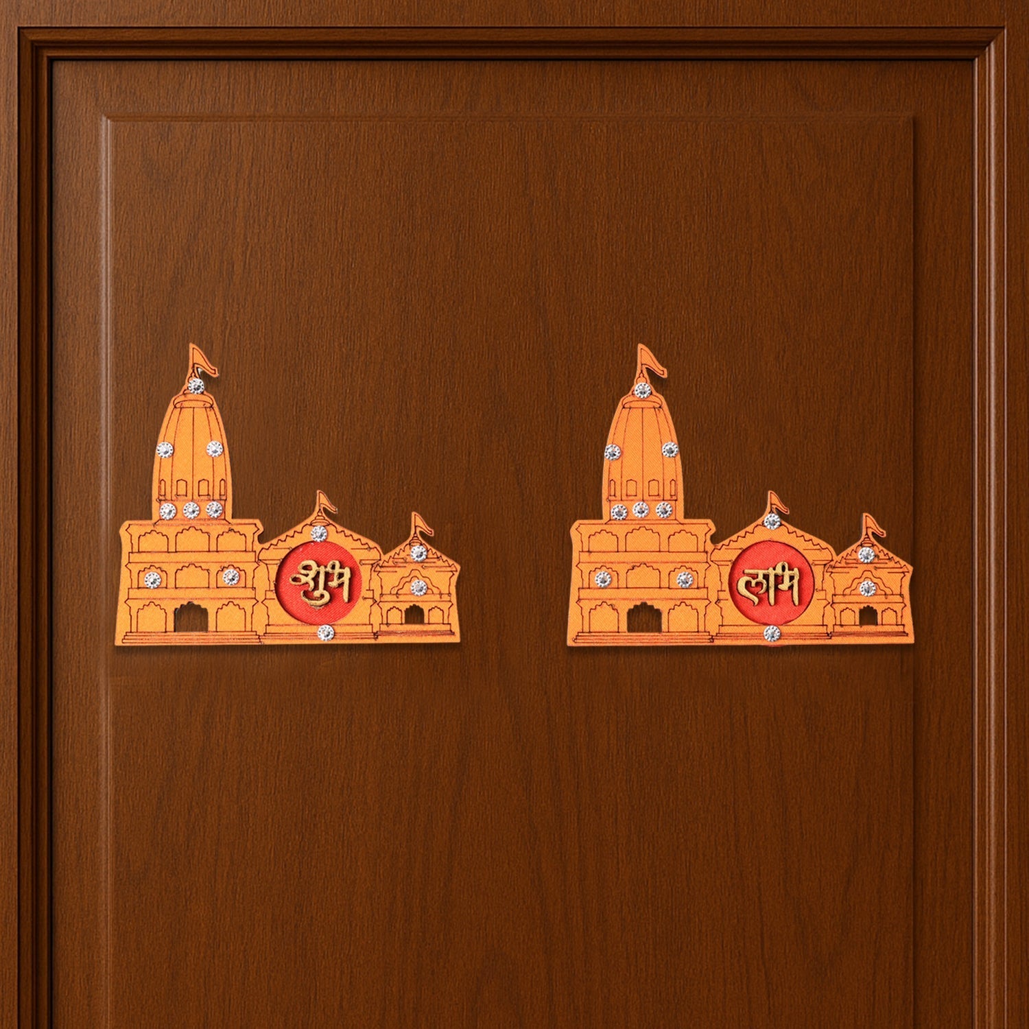 Subh Labh Temple Design Wall Sticker