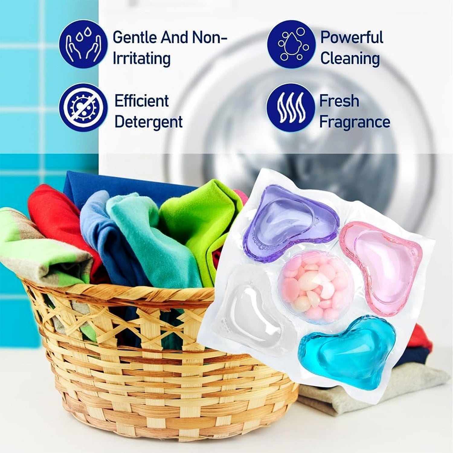 Premium Multi-Action Laundry Detergent Pods â€“ 10 Piece (Set)
