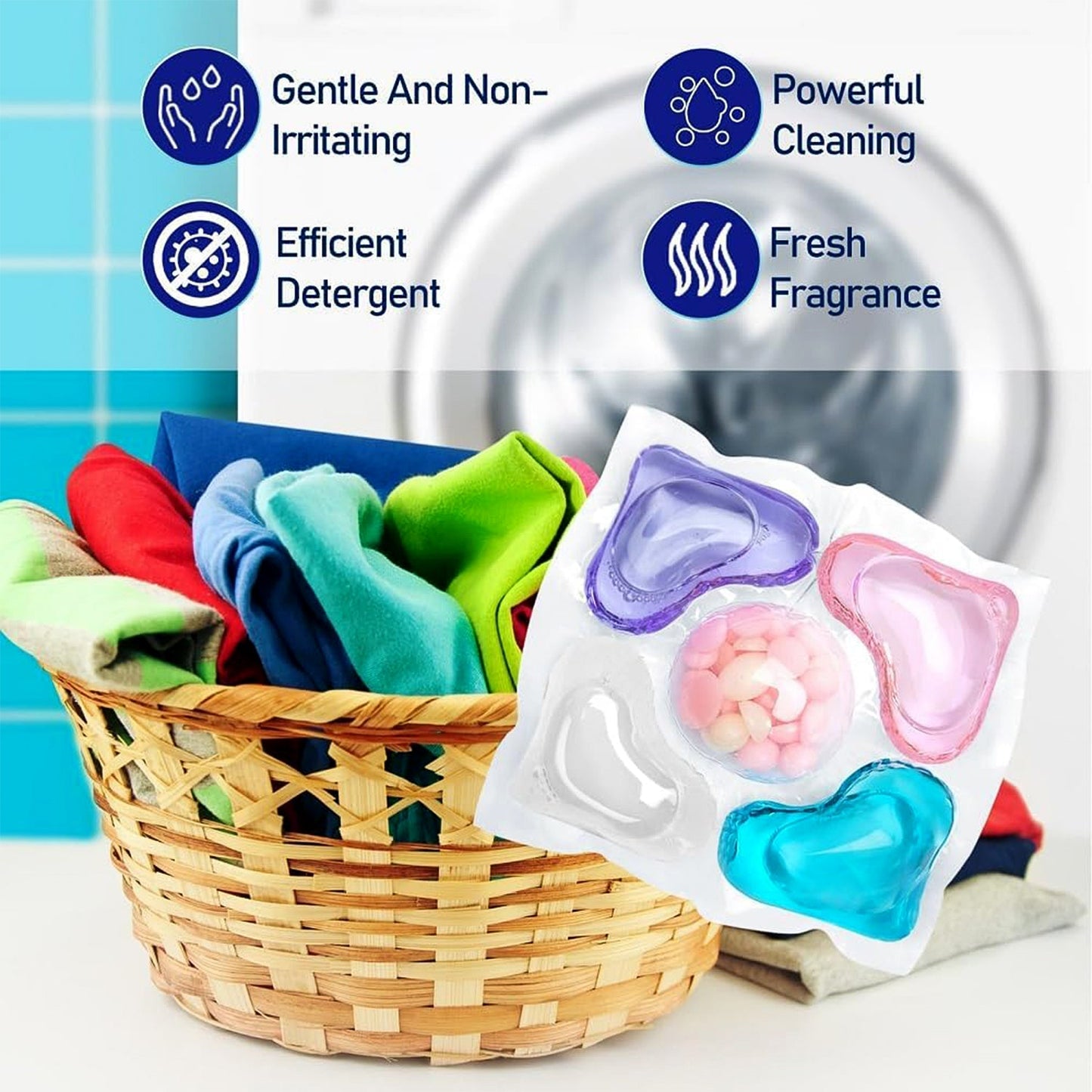 Premium Multi-Action Laundry Detergent Pods â€“ 10 Piece (Set)