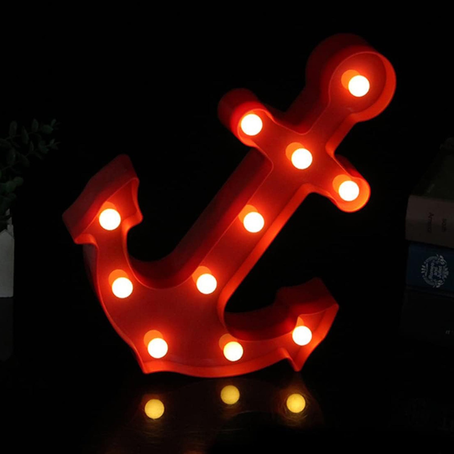 Anchor Shape LED Decorative Night Lamp - (1 Pc)