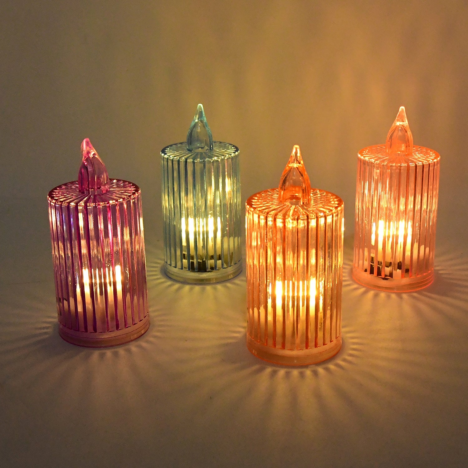 Decorative Flameless Electronic LED Candle Light Set (8 Pc)