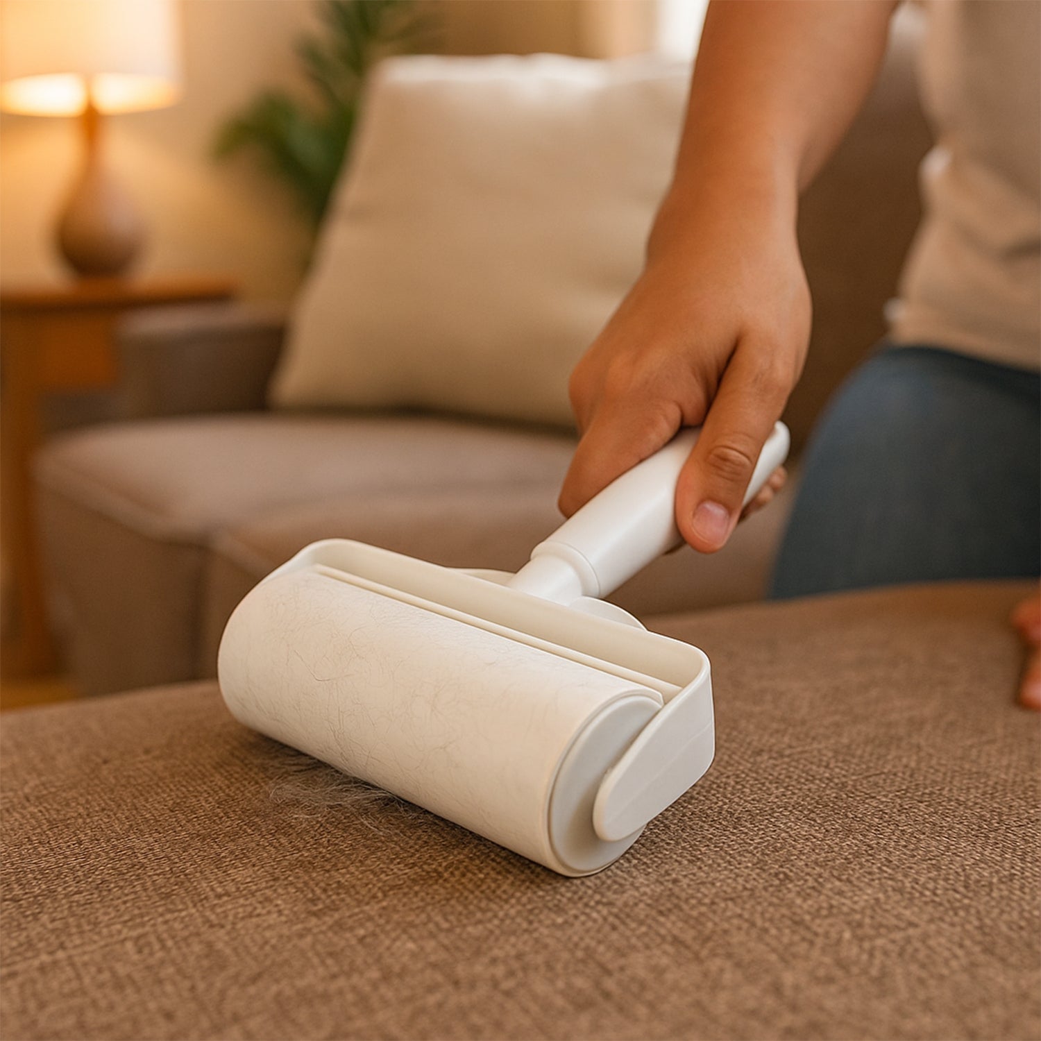 Reusable Pet Hair & Lint Remover Roller - (1 Pc / 23 Ã— 17 cm)