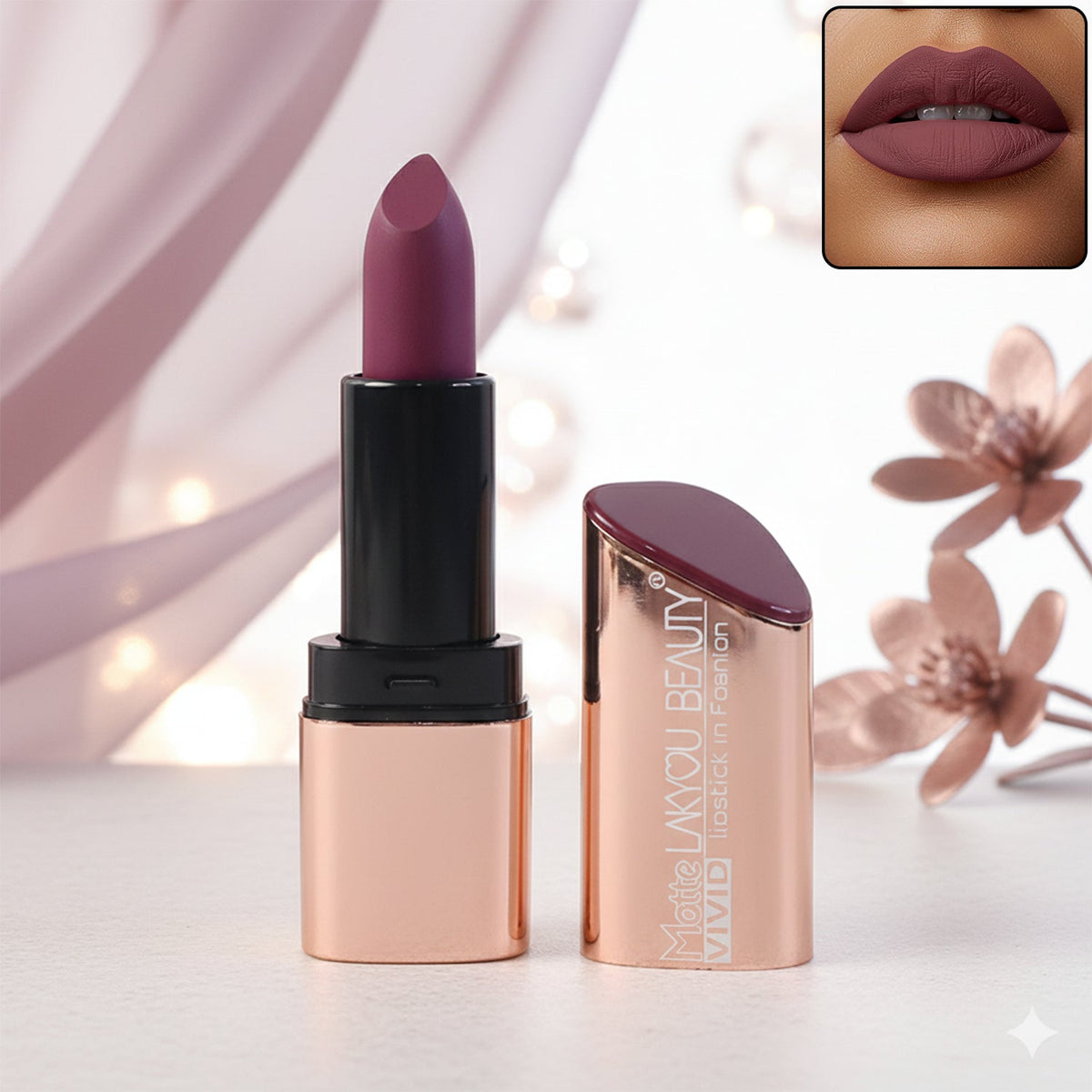 Vivid Matte Mix-Color Lipstick (1 Pc)