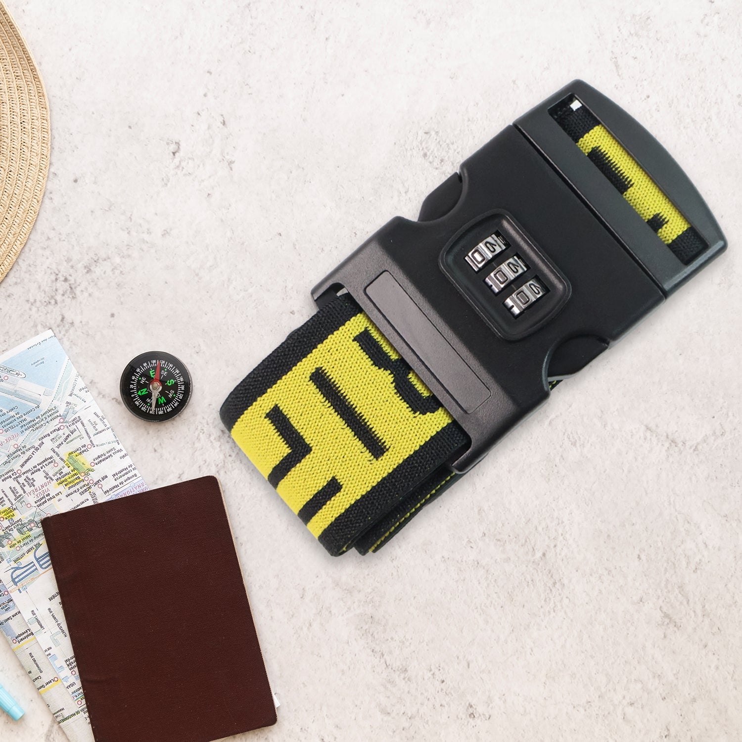 Heavy-Duty Adjustable Luggage Strap - (1 Pc)