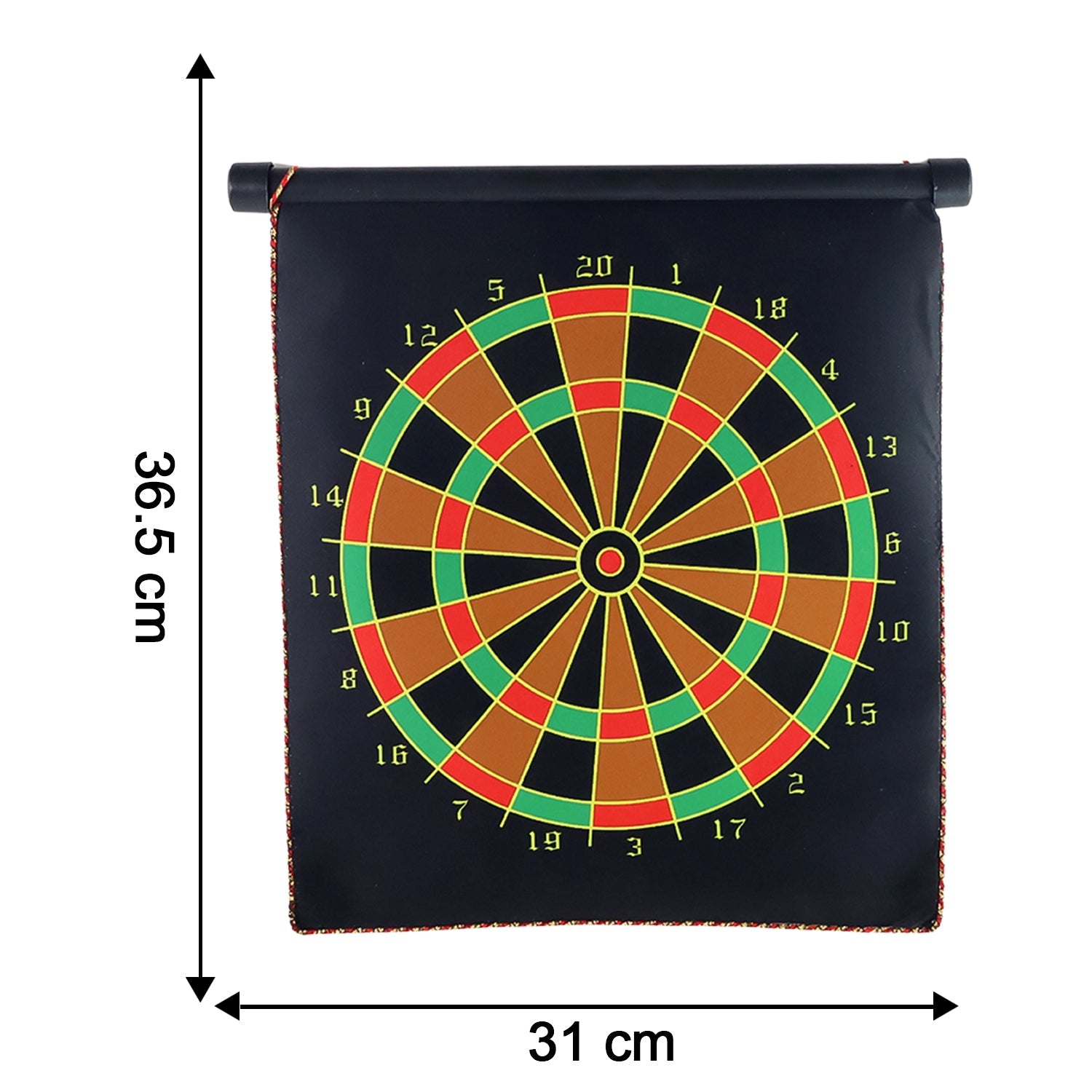Magnetic Roll-Up Dartboard Game - (12-inch / Set)