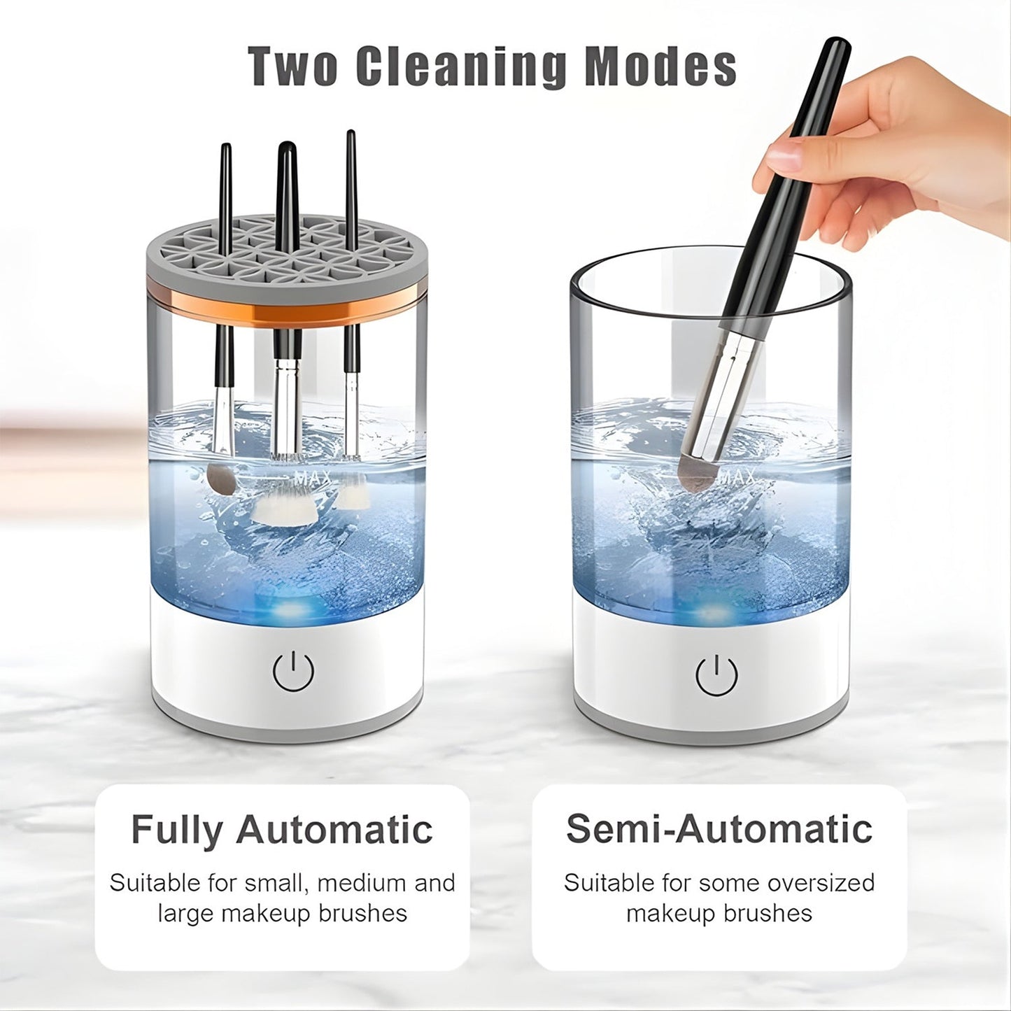 Electric Makeup Brush Cleaner and Dryer â€“ Automatic USB Rechargeable Brush Washing Machine