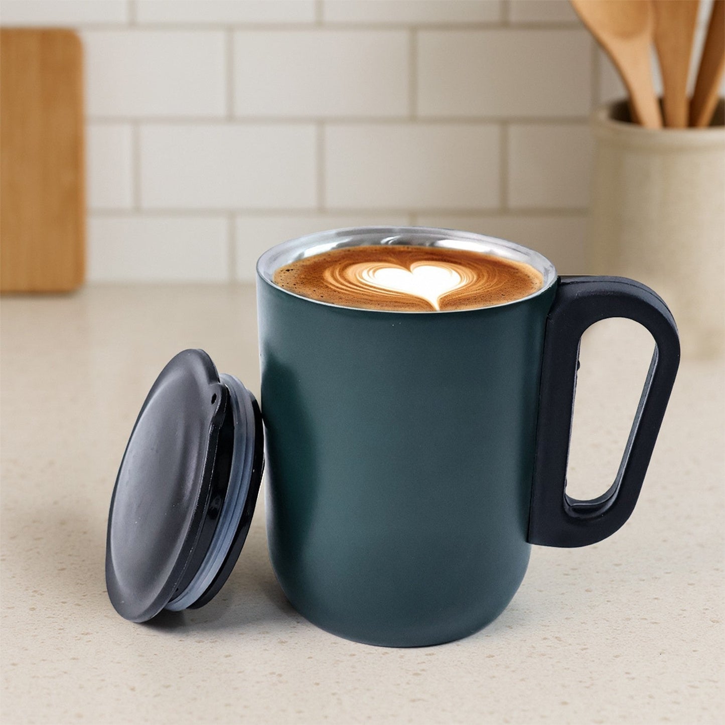 Metallic Stainless Steel Insulated Mug