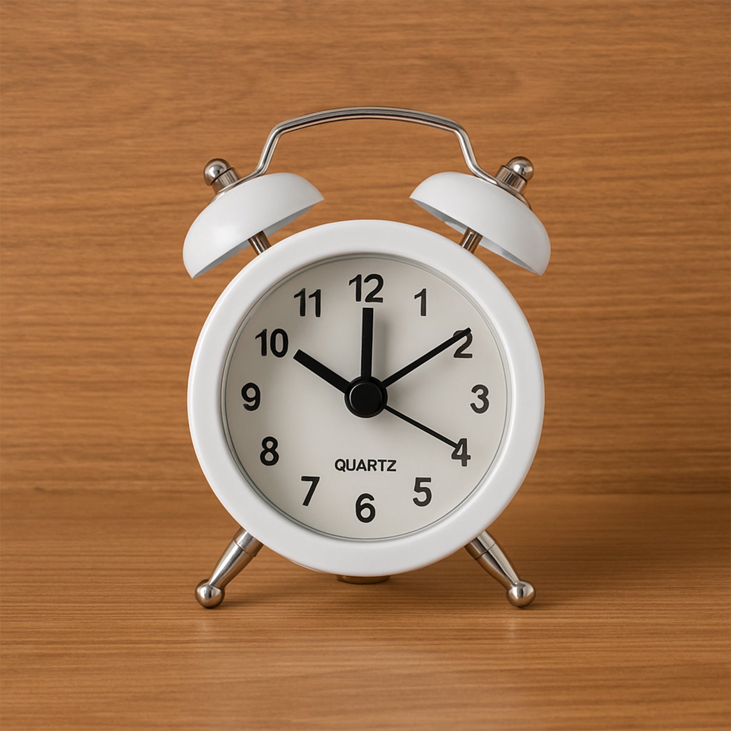 Small Twin-Bell Analog Alarm Clock - (1 Pc)