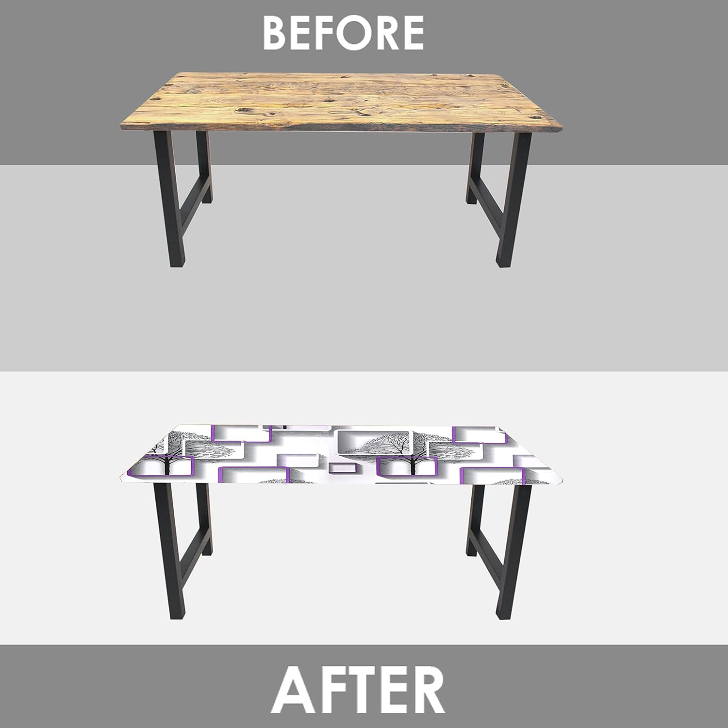 Self-Adhesive Waterproof Wallpaper Roll - (1 Pc / Mix Design)