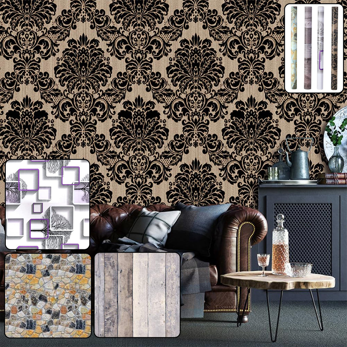 Adhesive Waterproof Wallpaper Roll