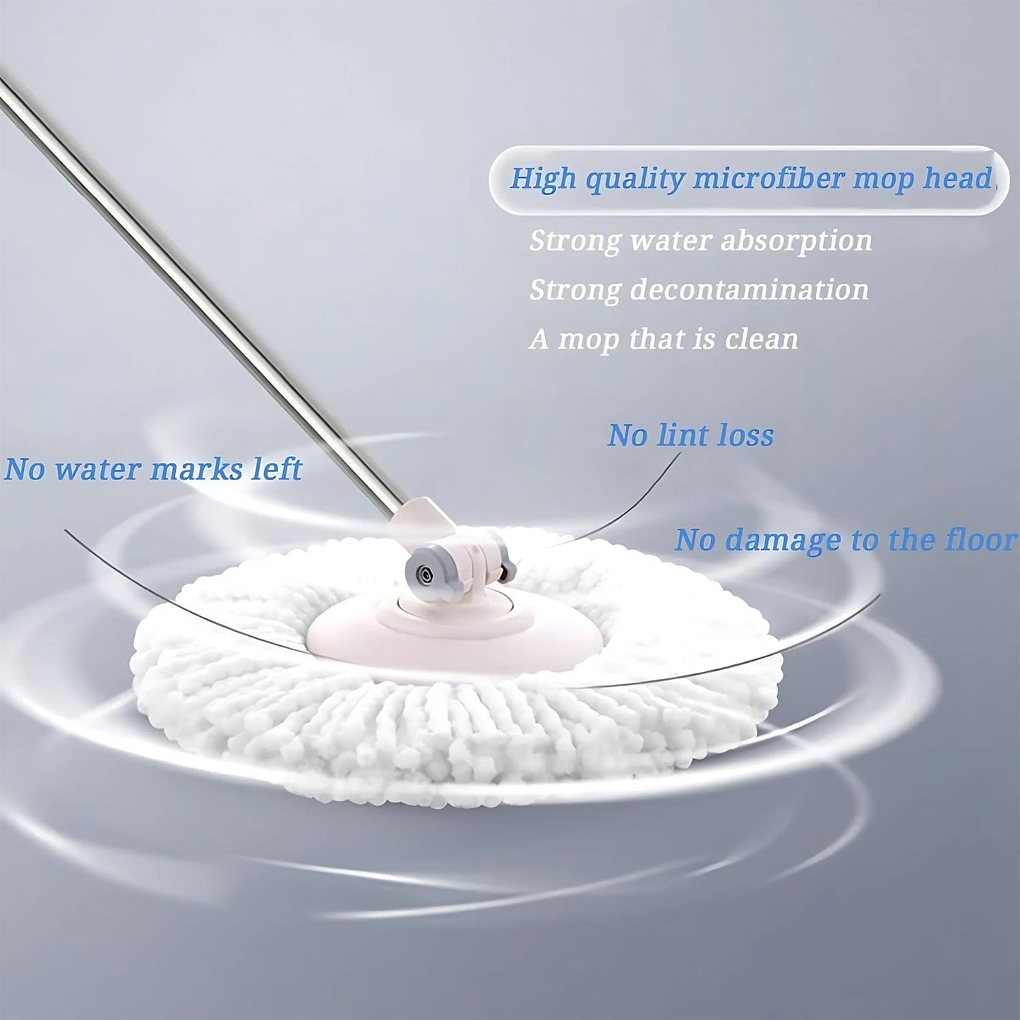 Microfiber Spin Mop Refill Head 360Â° Rotating Mop (1 Pc)