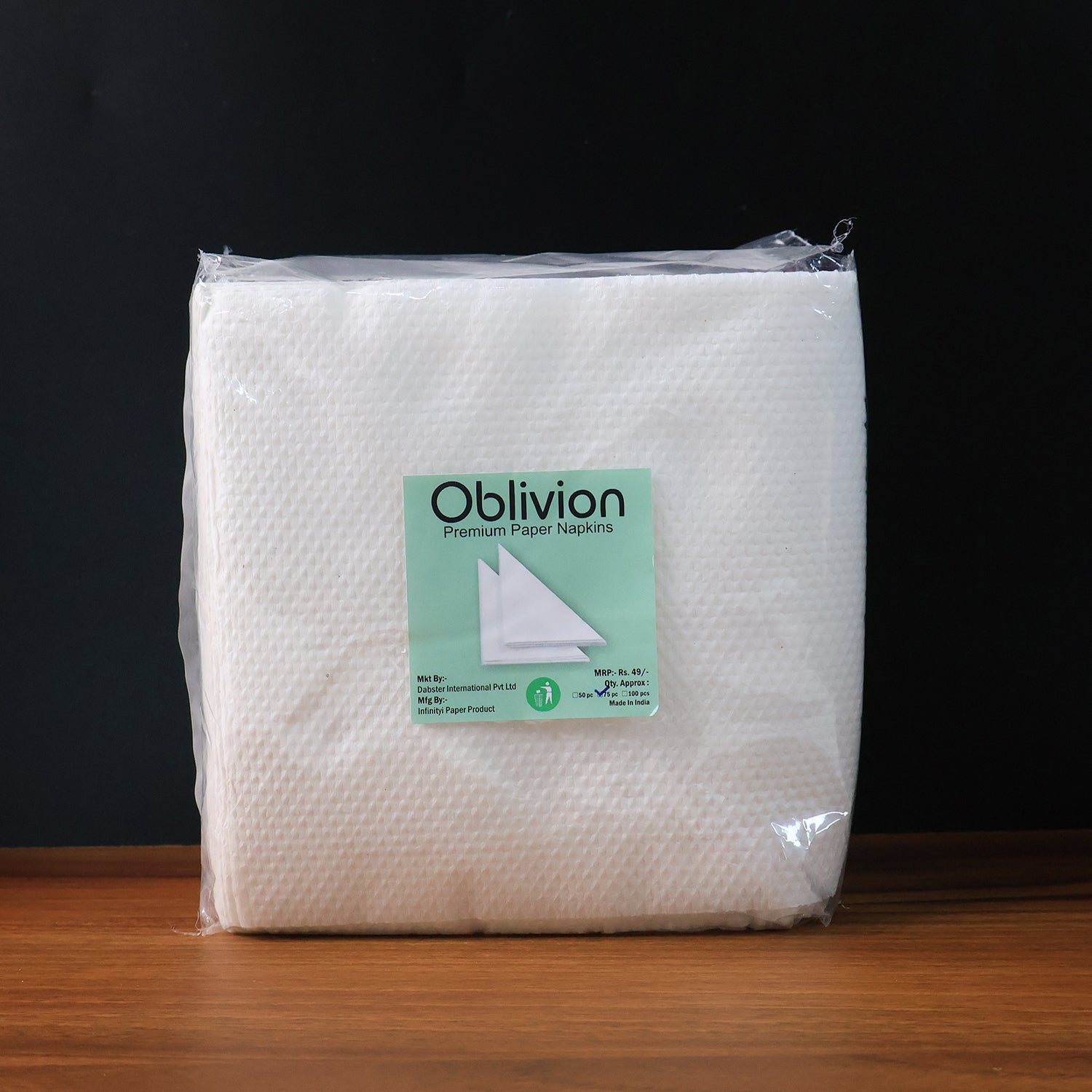Soft & Absorbent Disposable Tissue Napkins  / Paper (75 Pc)