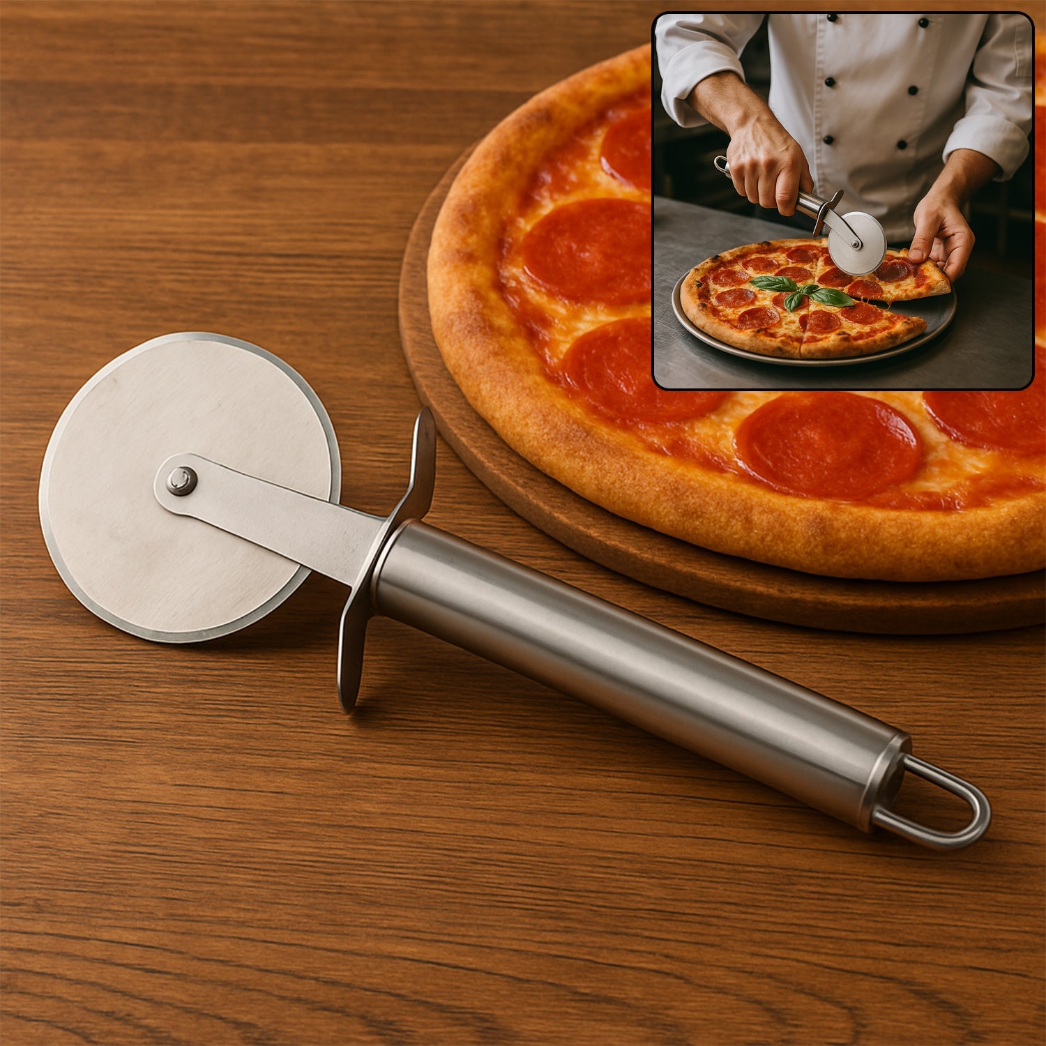 Premium Stainless Steel Pizza Cutter