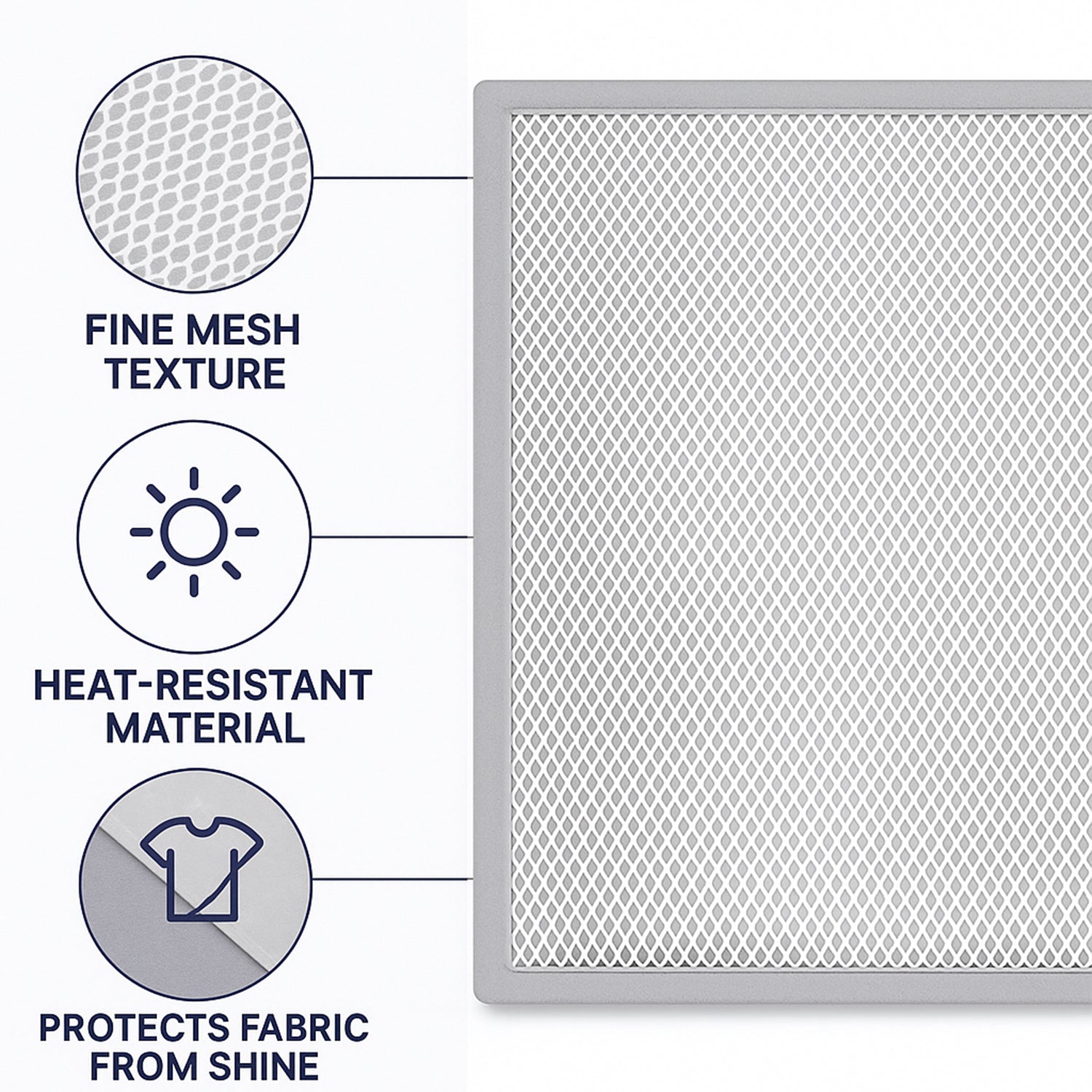 Large Ironing Press Net / Mesh Ironing Protector Cloth (67 x 50 Cm / 1 Pc)