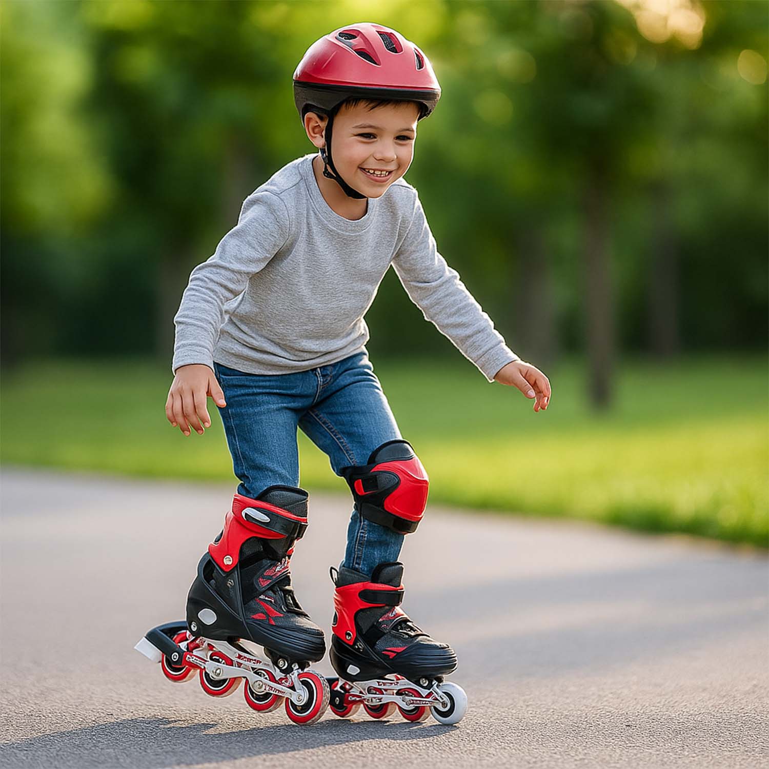 Professional Adjustable Inline Skates for Kids and Adults (XL / 1 Pair)