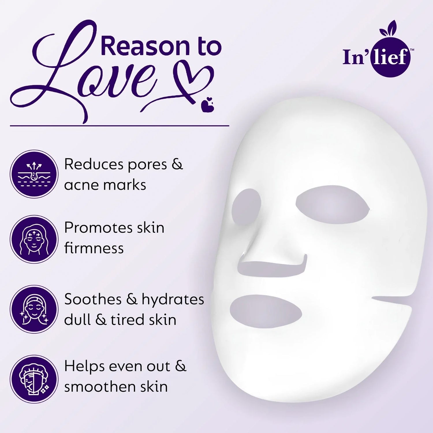 Inâ€™lief Salicylic Acid 1% Clarifying & Pore-Refining Facial Sheet Mask (1 Pc)