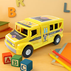 Funwoods Friction-Powered School Bus Toy - (1 Pc)