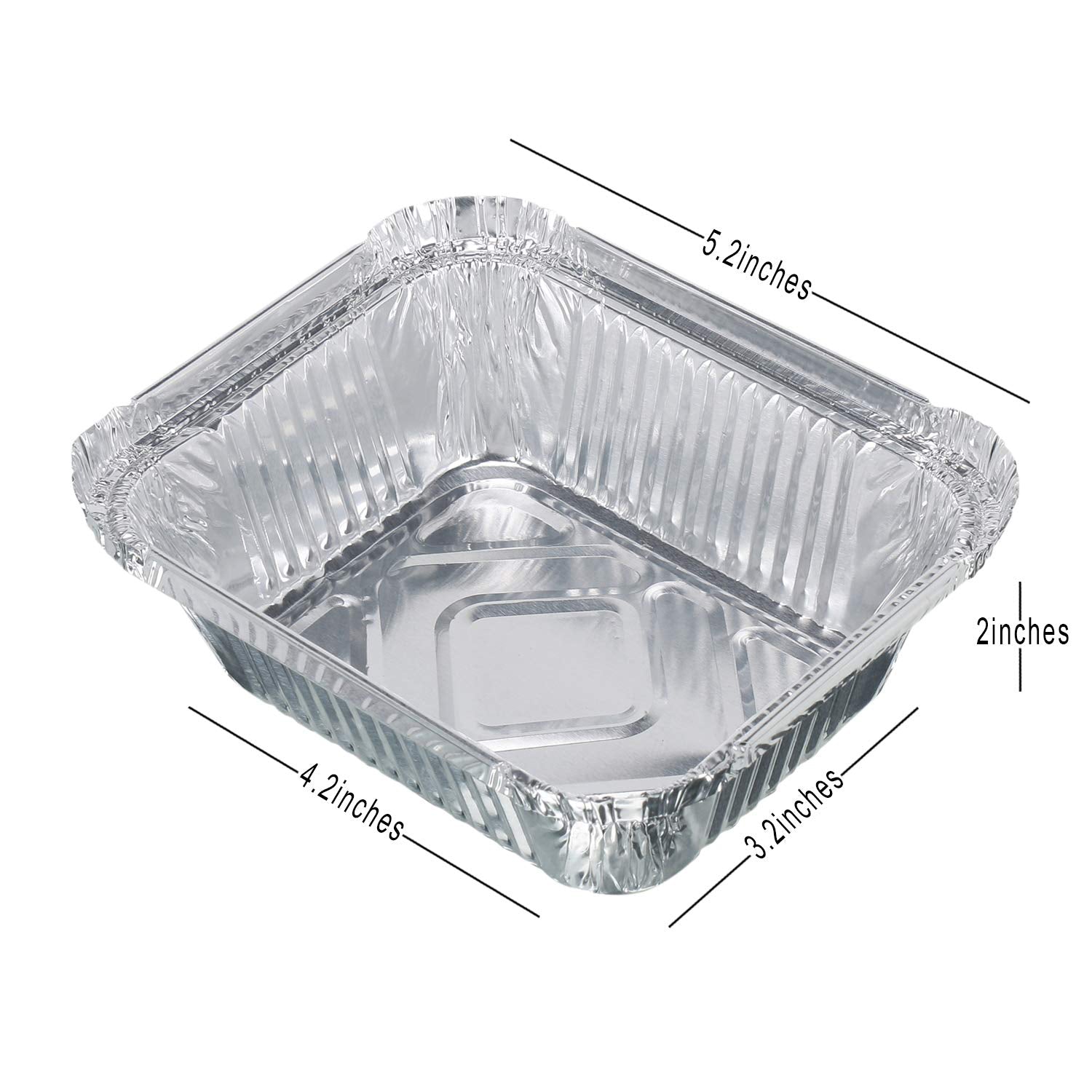 Freshee Aluminium Food Container with Lid â€” 450 ml â€” 10 Pc