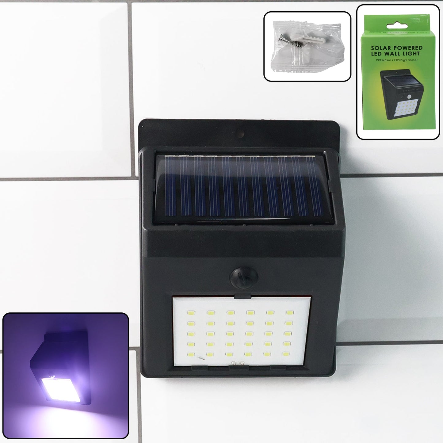Motion Sense Solar LED Wall Light