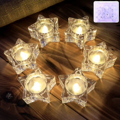 Flameless Star-Shaped LED Candles