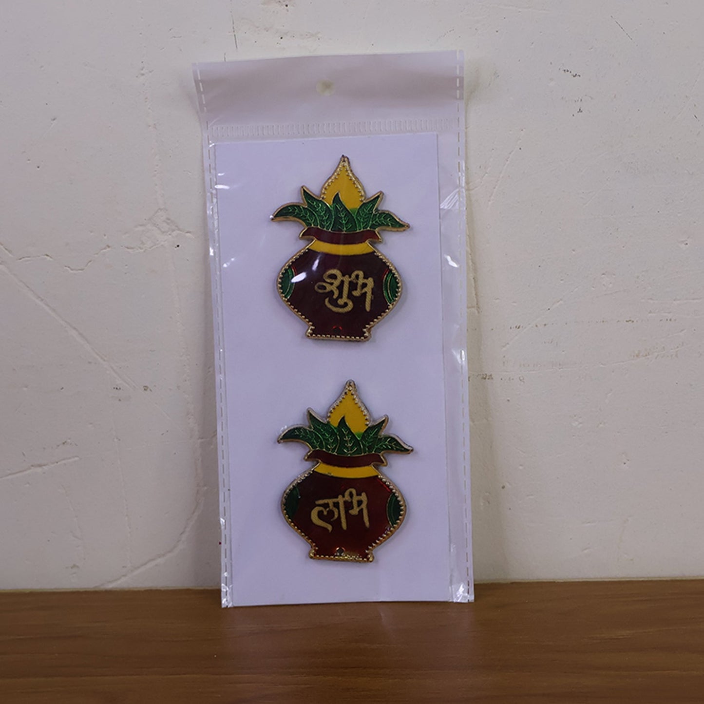 Shubh Labh Kalash Shaped Wall Hangings (2 Pc)