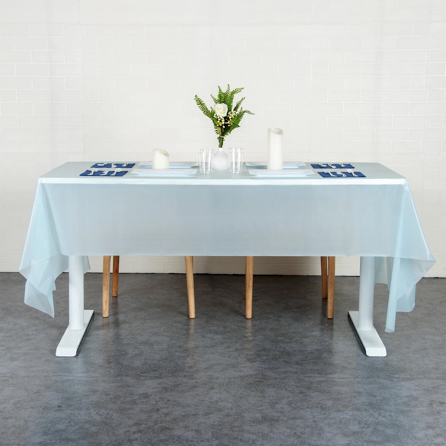 Waterproof Disposable Plastic Table Cover 137 Ã— 183 cm