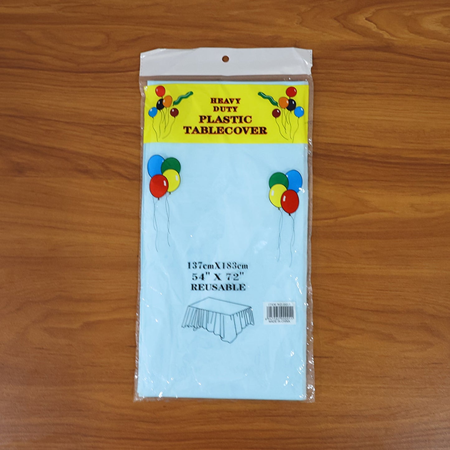 Waterproof Disposable Plastic Table Cover 137 Ã— 183 cm