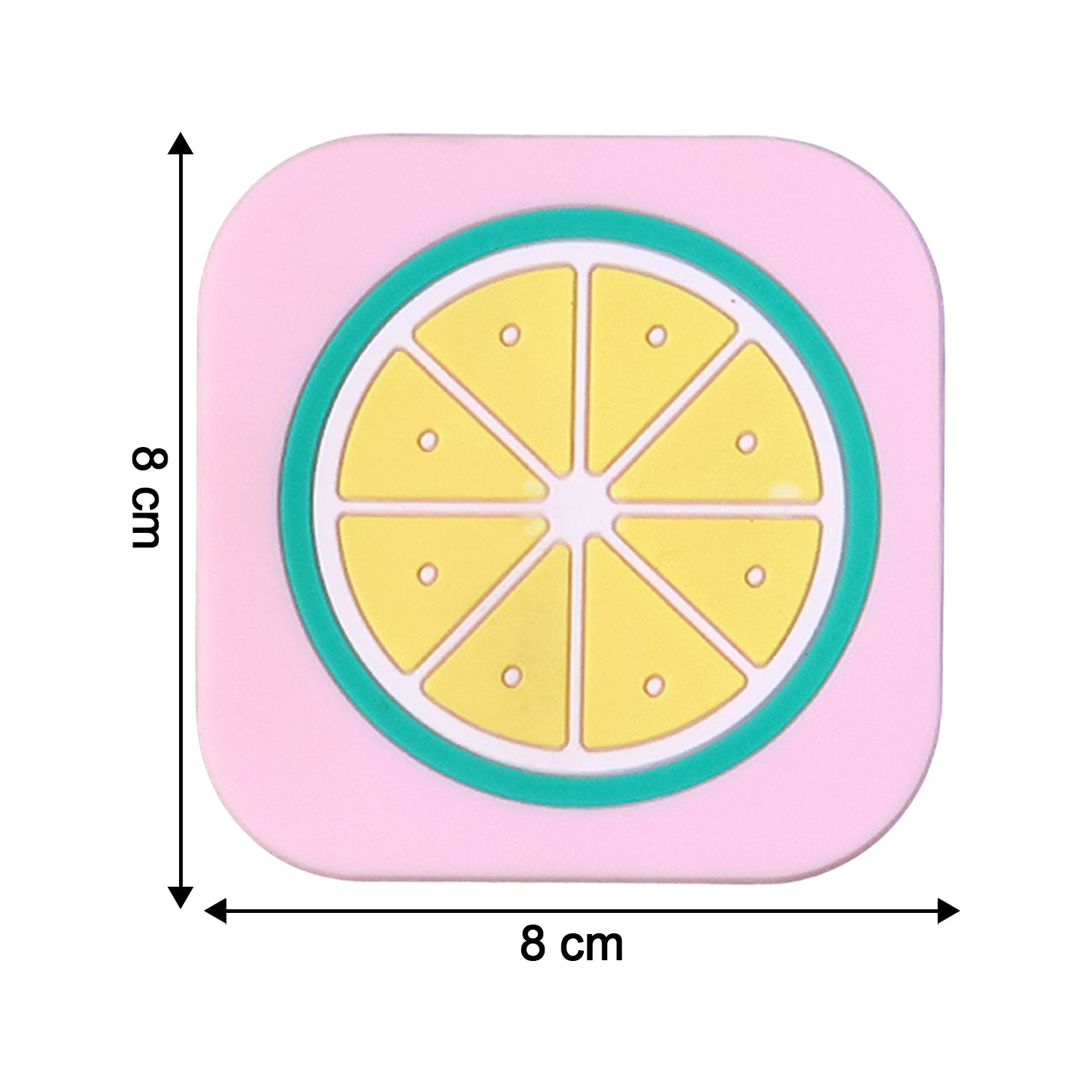 Premium Silicone Drink Coaster (1 Pc, 8Ã—8 cm / Mix Design)