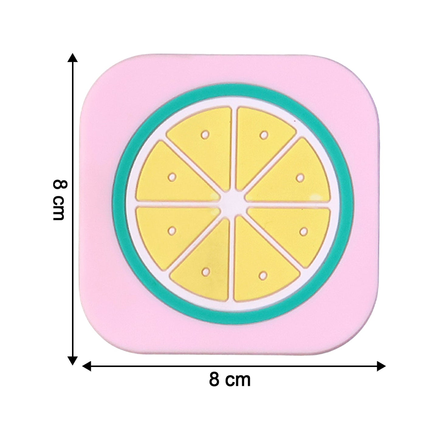 Premium Silicone Drink Coaster (1 Pc, 8Ã—8 cm / Mix Design)