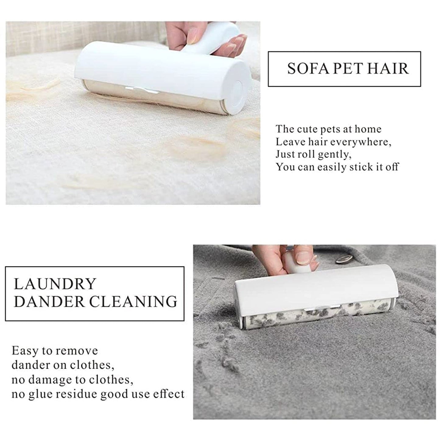 Extra-Wide Lint Roller 23 Ã— 20 cm Handle & Barrel  - (1 Pc)