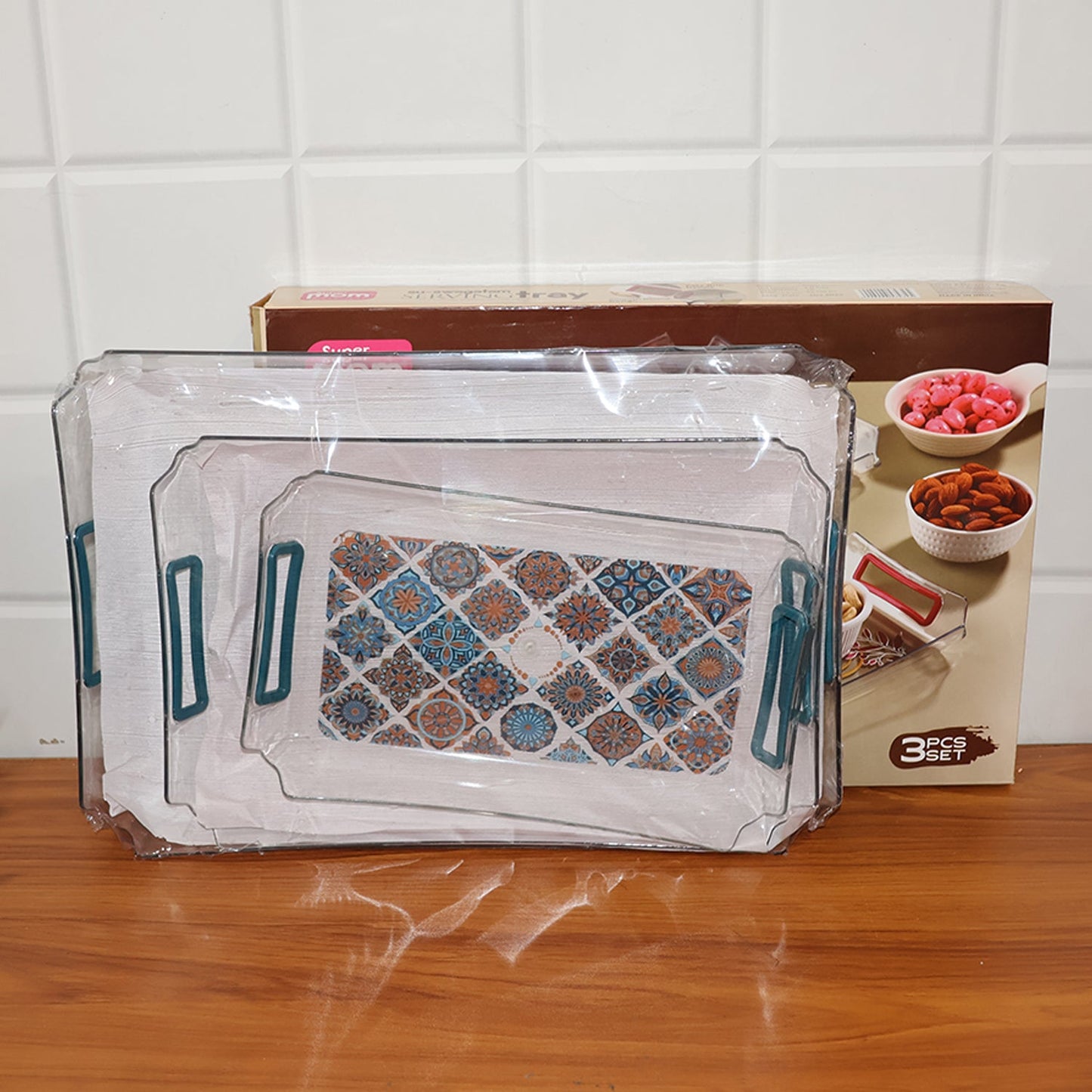 Supermom 3-Piece Multipurpose Serving Tray - (3 Pc / Set)