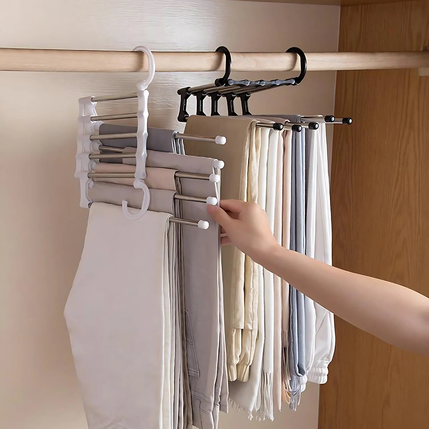 Adjustable Big Trouser Pants Hanger Organizer