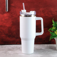 Customize / personalized White Extra Large Insulated Travel Mug, Tumbler (1200ML - 1 Pc)