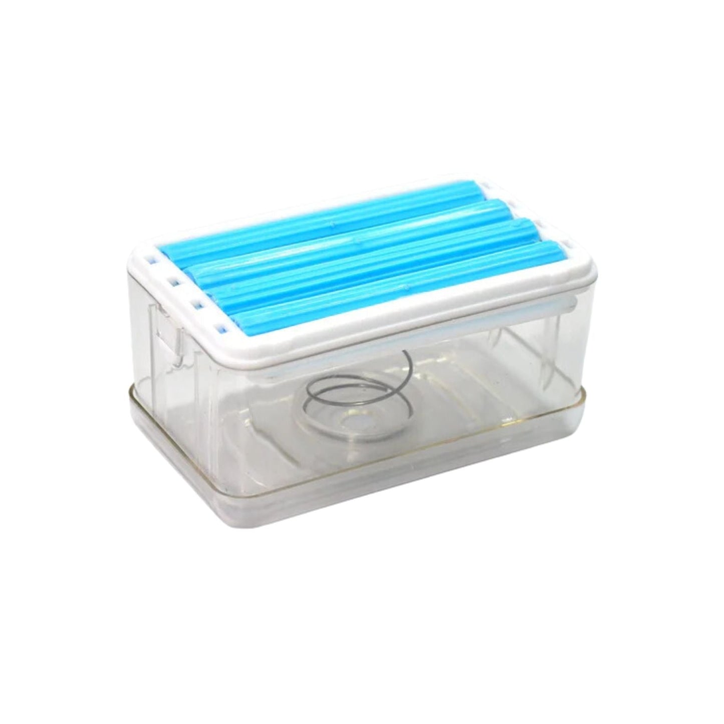 2-in-1 Portable Soap Dish & Dispenser – Multifunctional Soap Holder with Roller & Drain Holes for Bathroom, Kitchen, Home Use (1 Pc)