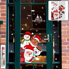 Christmas Theme Glass & Wall Sticker 90x60 cm â€“ (1 Pc)