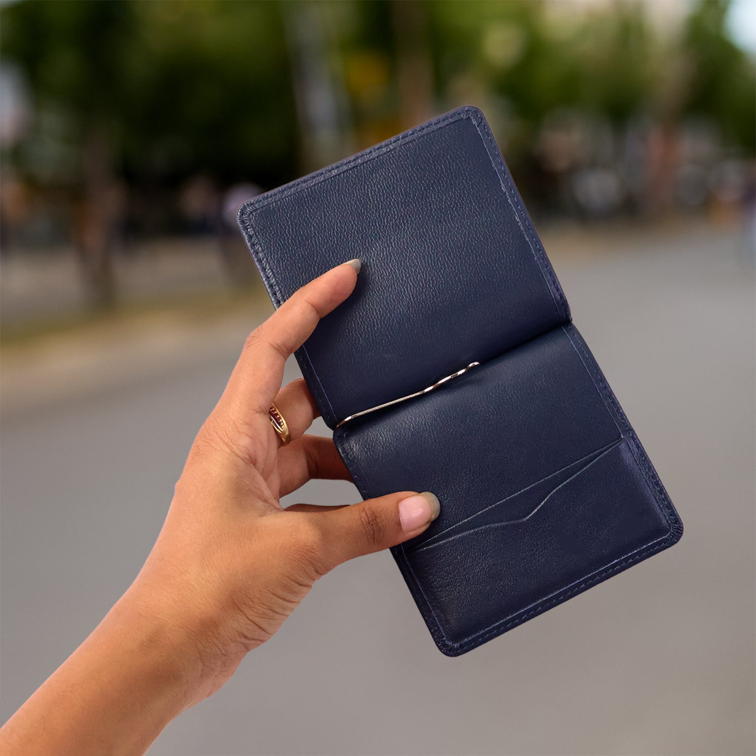 Compact bi-fold menâ€™s wallet ideal for gifting
