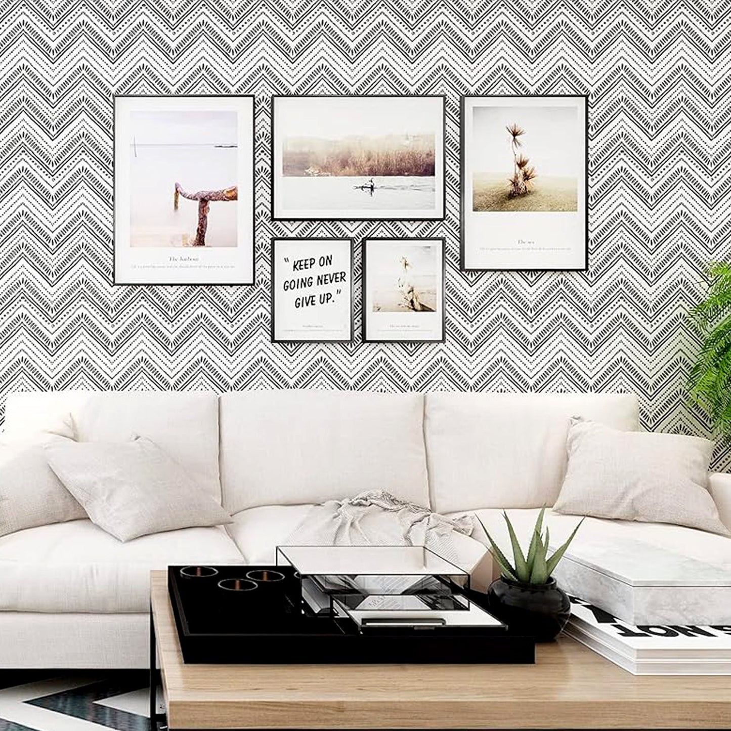 Waterproof Chevron Pattern Wall Sticker