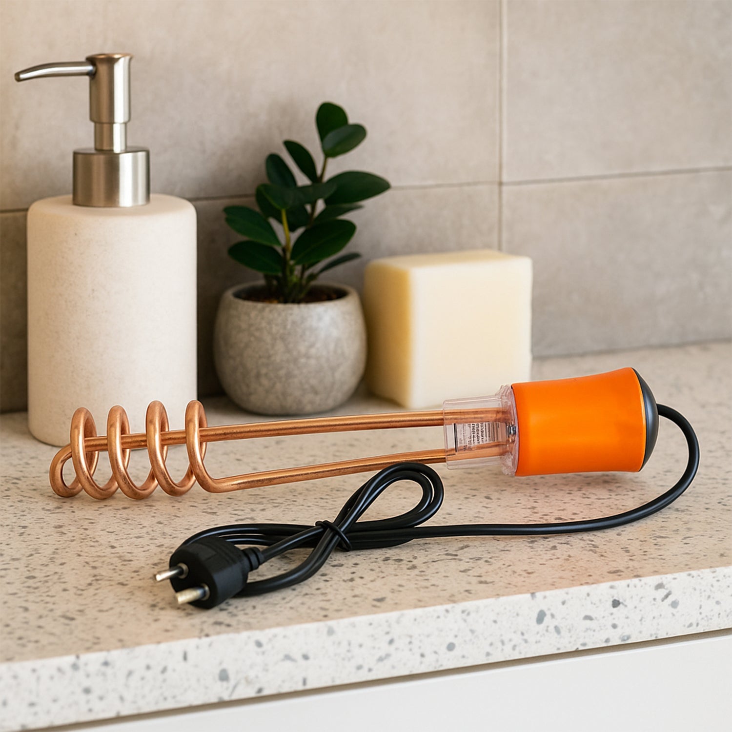 Immersion Water Heater Rod with Copper Heating Element