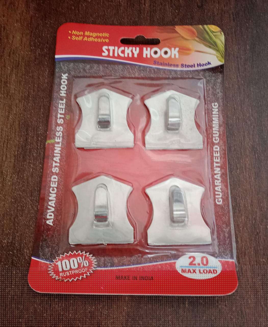 Self-Adhesive Stainless Hooks – Waterproof for Robes, Coats & Towels