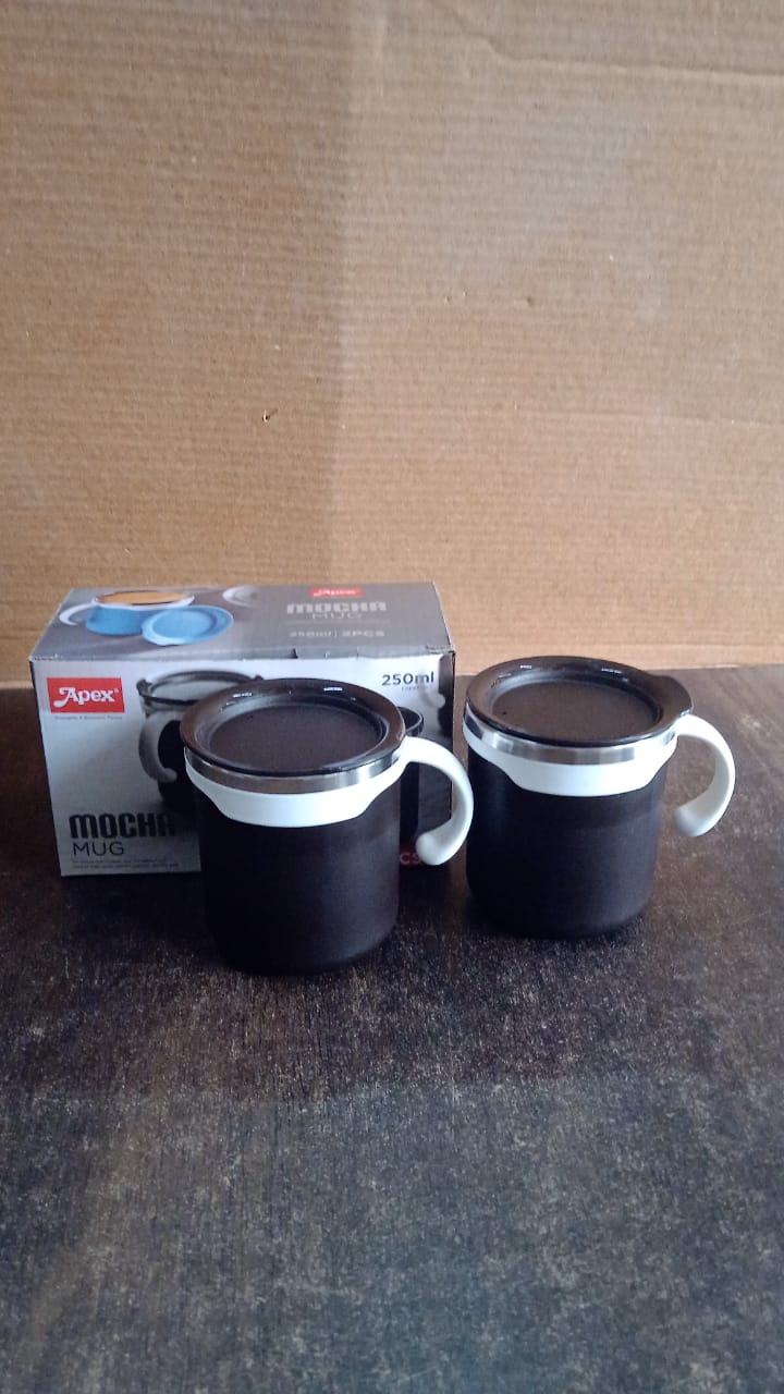 Customize 2 Pcs Premium Mocha Mug Set 250 ml