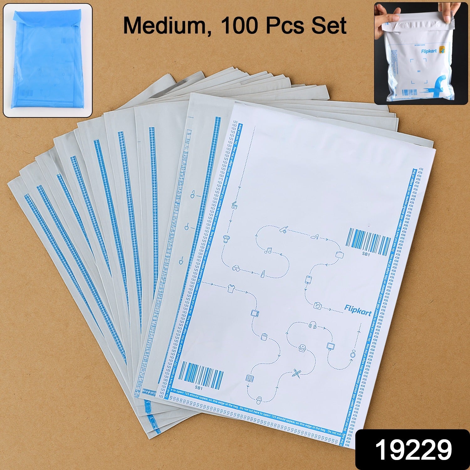 Medium Size Flipkart Branded Secure Packaging Bag