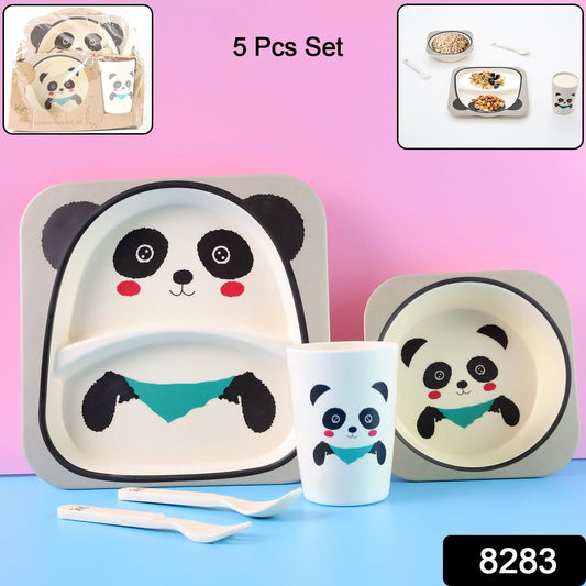 Panda-Themed Childrenâ€™s Dinner Set 